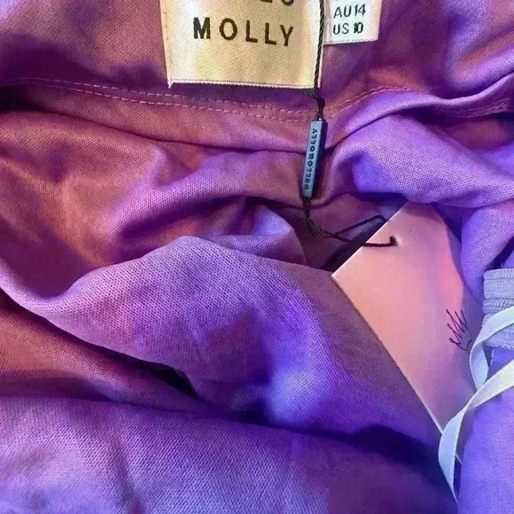 Hello Molly purple Shimmering star purple dress Homecoming nwt hoco dress - Picture 8 of 10